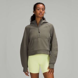 *SOLD* NWT Lululemon Scuba Oversized 1/2 Zip Hoodie in Gray Sage - XS/S